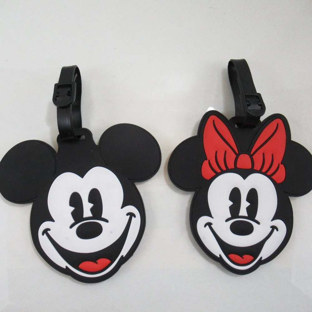 Disney Mickey & Minnie Mouse Silhouette Luggage Tag